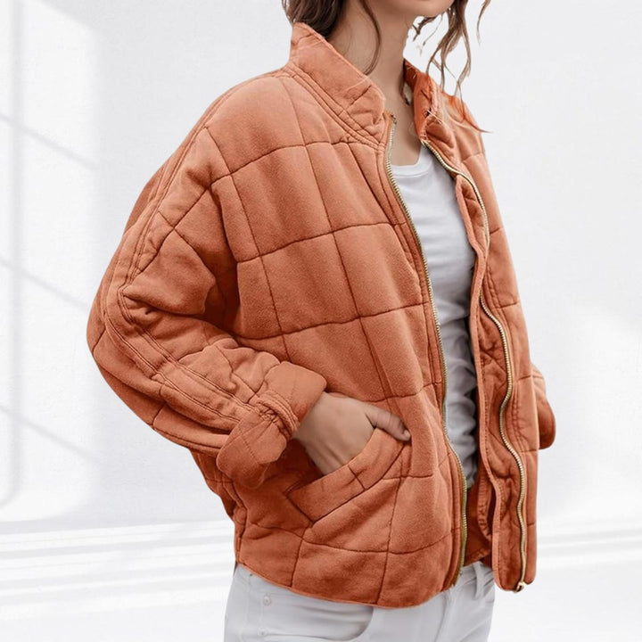 Nora | Veste matelassée pour femmes, légère, courte avec fermeture éclair