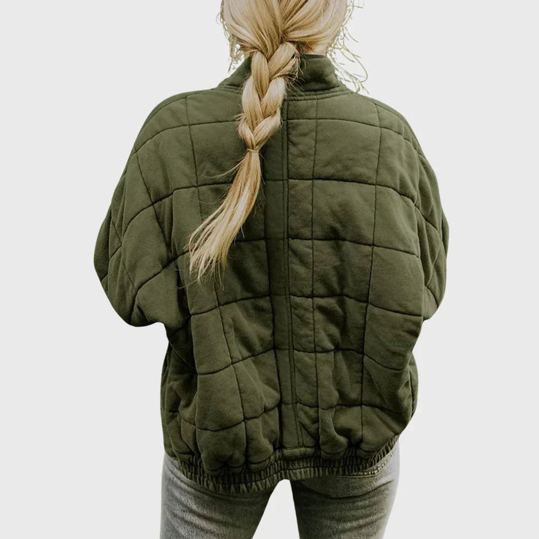 Nora | Veste matelassée pour femmes, légère, courte avec fermeture éclair