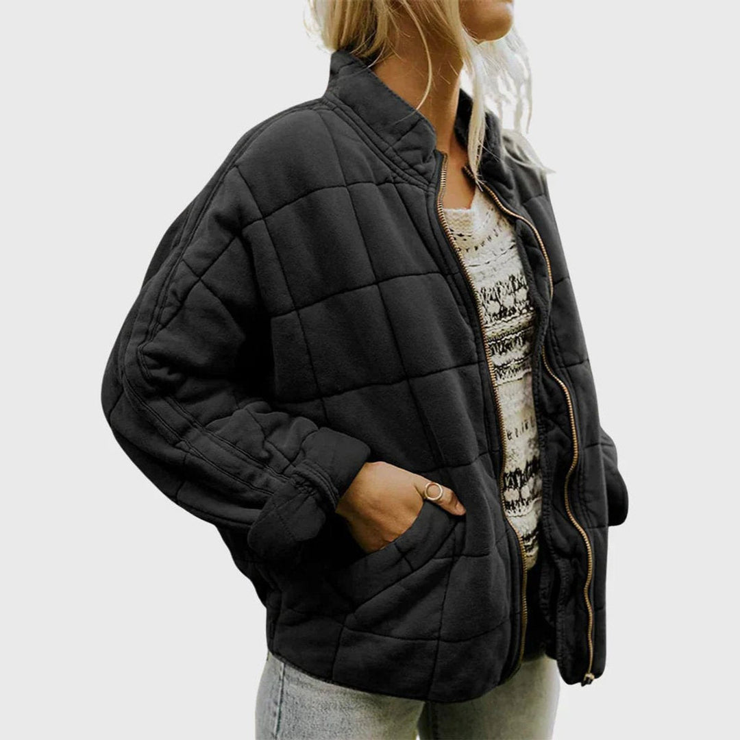 Nora | Veste matelassée pour femmes, légère, courte avec fermeture éclair