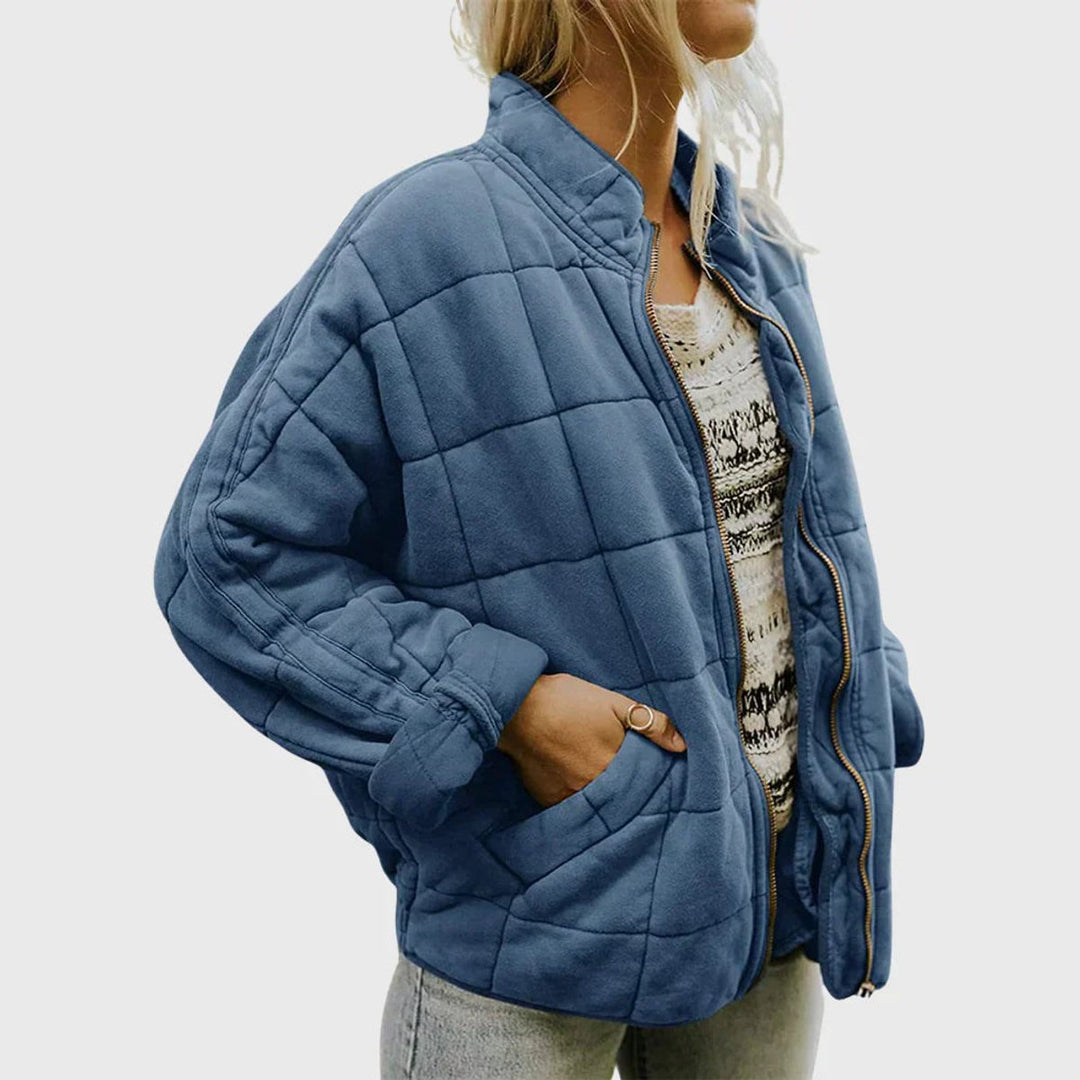 Nora | Veste matelassée pour femmes, légère, courte avec fermeture éclair