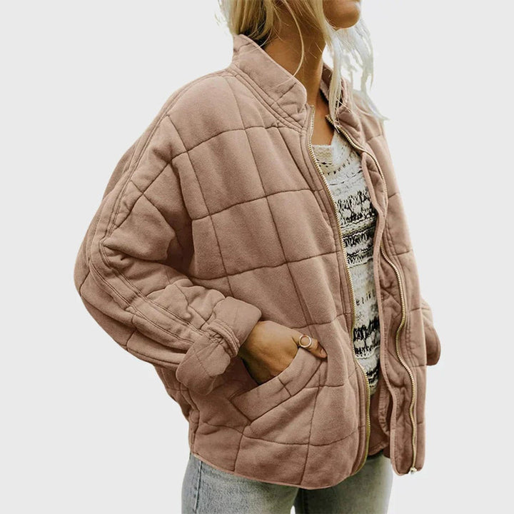 Nora | Veste matelassée pour femmes, légère, courte avec fermeture éclair