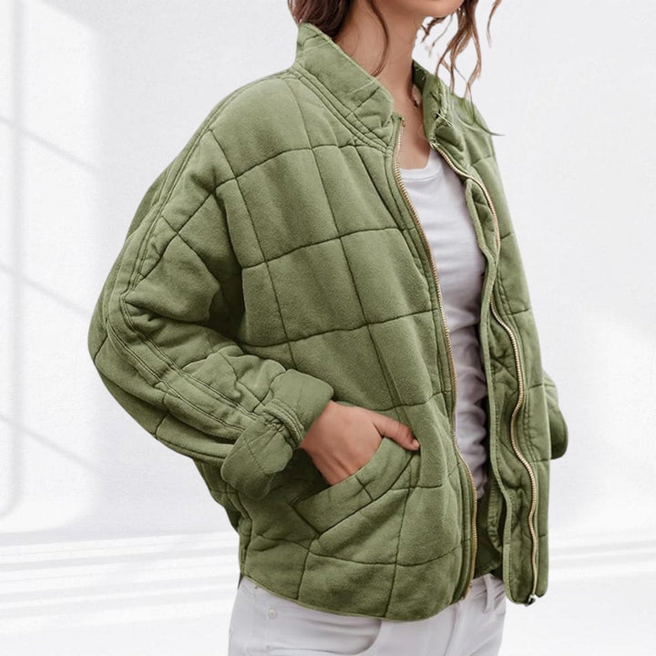 Nora | Veste matelassée pour femmes, légère, courte avec fermeture éclair