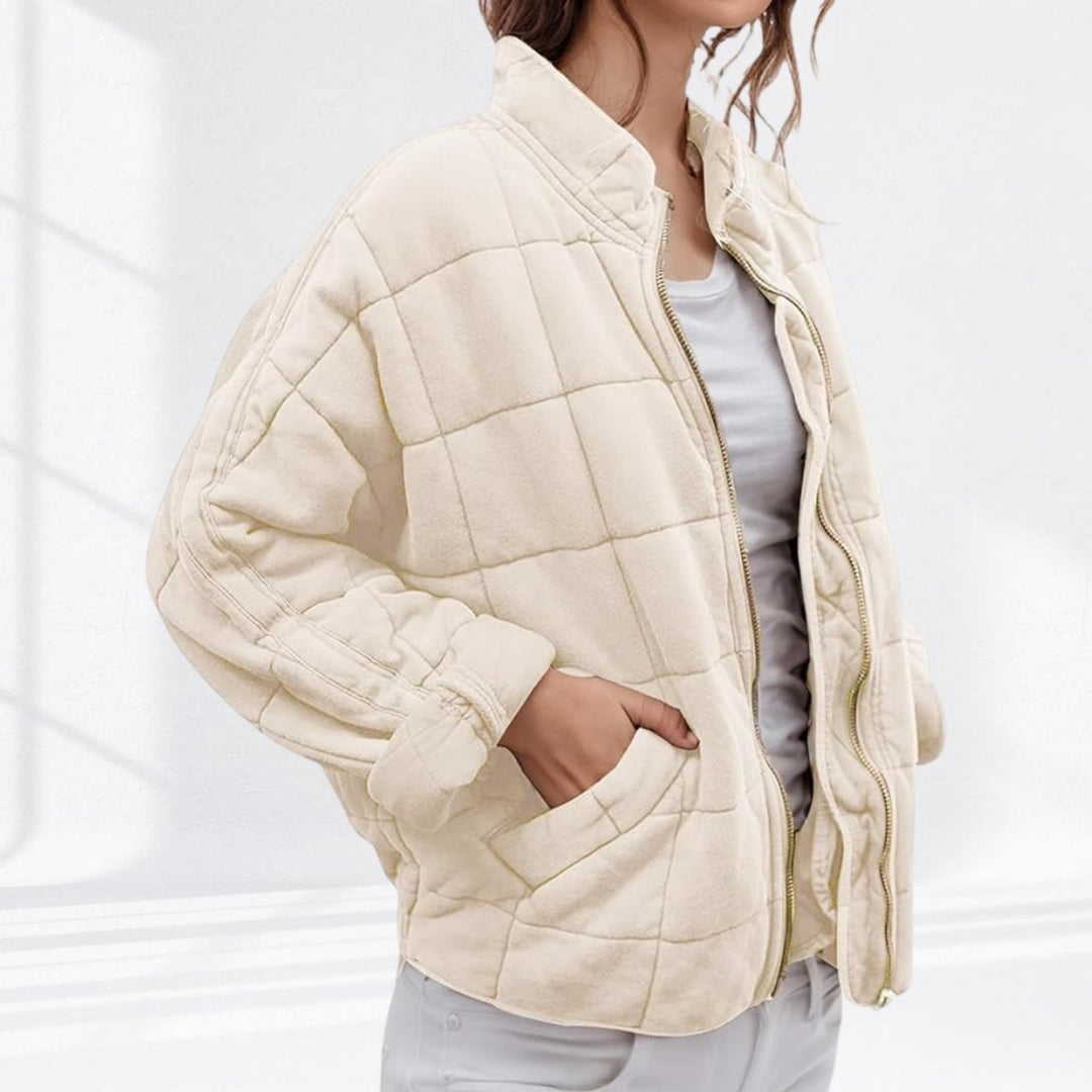 Nora | Veste matelassée pour femmes, légère, courte avec fermeture éclair