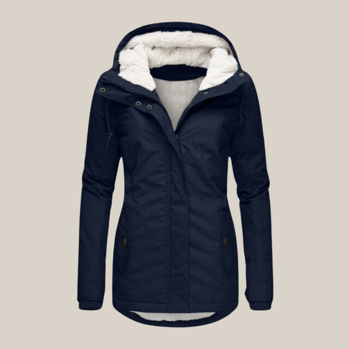Leonie | Veste matelassée pour femmes avec doublure en polaire et capuche, manteau d'hiver