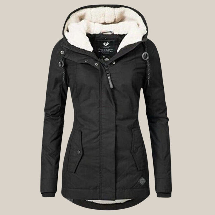 Leonie | Veste matelassée pour femmes avec doublure en polaire et capuche, veste d'hiver