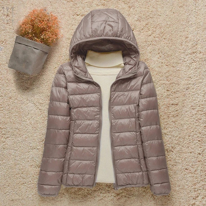 Elisabeth | Veste matelassée pour femmes avec capuche, ultra légère, idéale pour la mi-saison