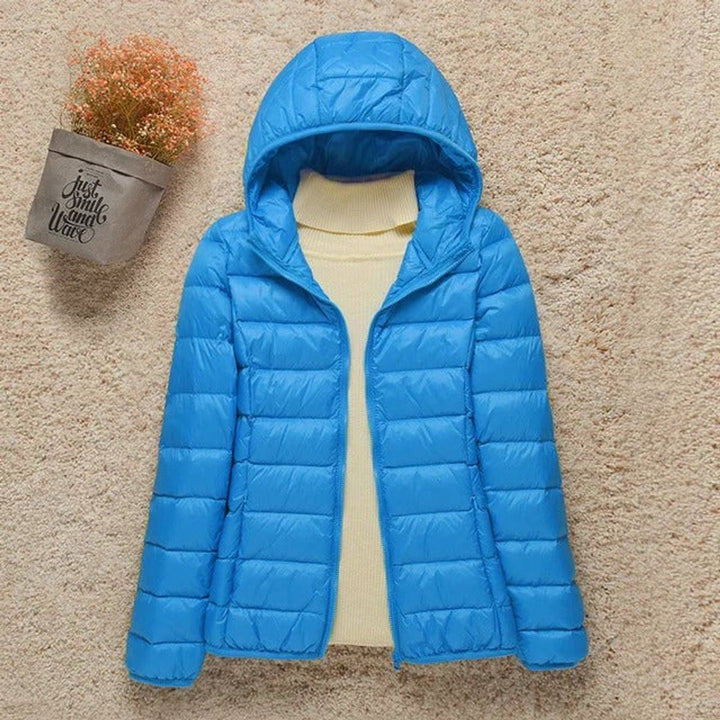 Elisabeth | Veste matelassée pour femmes avec capuche, ultra légère, idéale pour la mi-saison