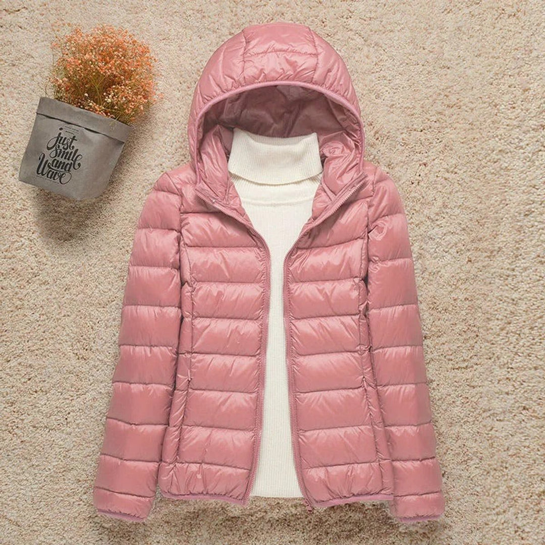 Elisabeth | Veste matelassée pour femmes avec capuche, ultra légère, idéale pour la mi-saison