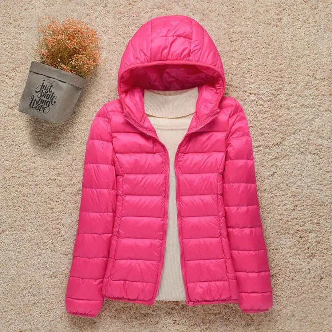 Elisabeth | Veste matelassée pour femmes avec capuche, ultra légère, idéale pour la mi-saison