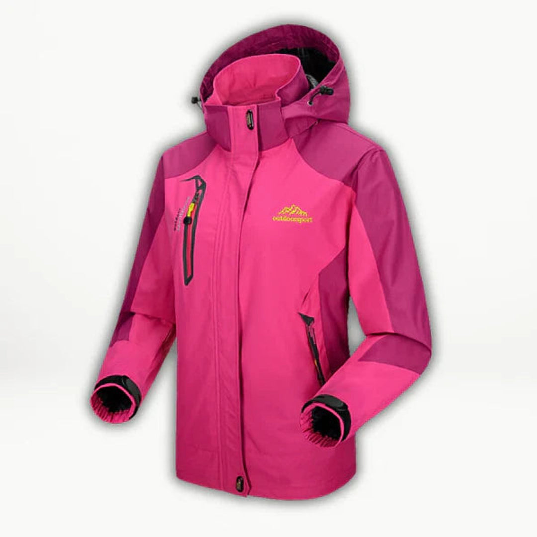 Hannah | Veste matelassée pour femmes, veste de randonnée imperméable légère avec capuche