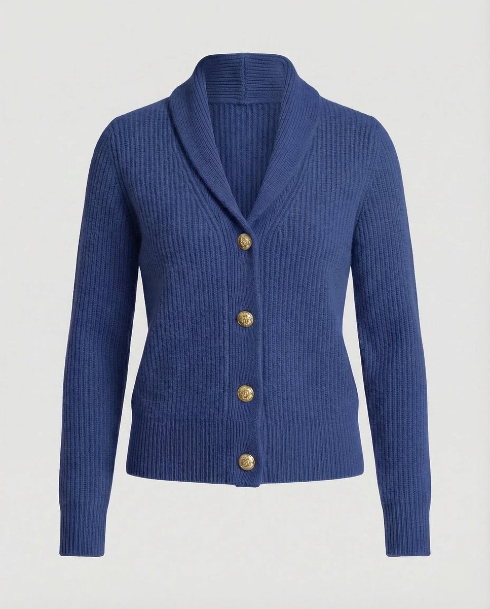 Frieda | Cardigan en tricot pour femmes avec col revers et boutons à manches longues