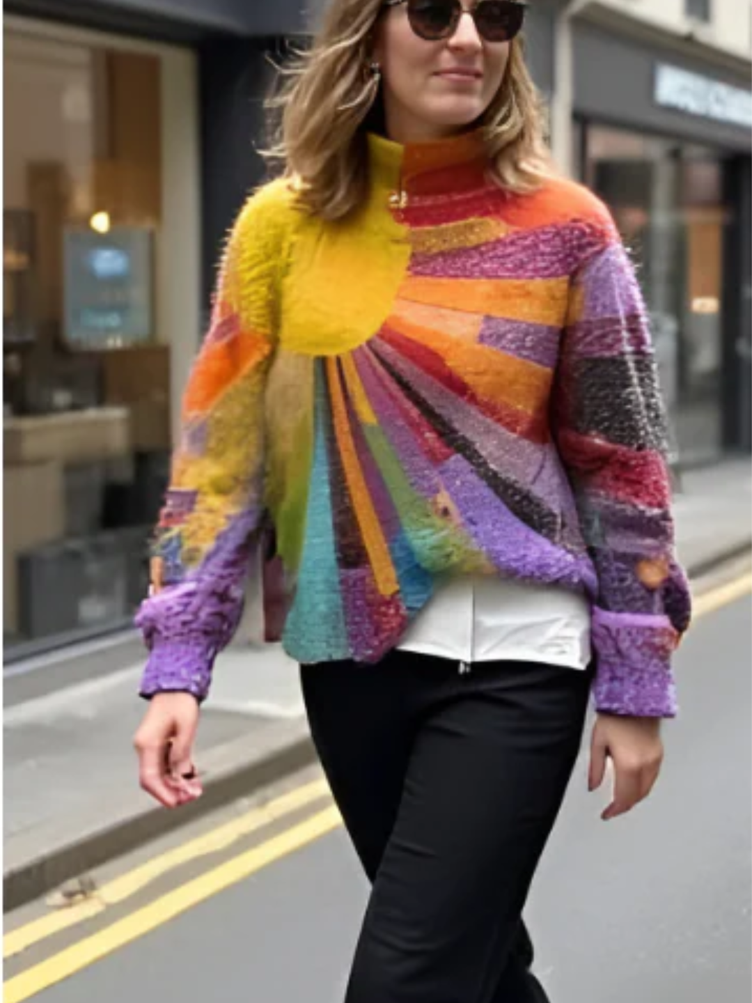 Pull élégant et vivant pour femmes | Col roulé