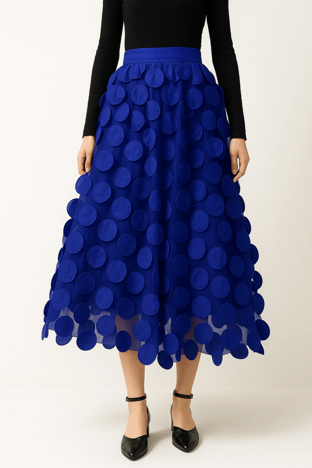 Jupe midi vintage stylée pour femmes | Long