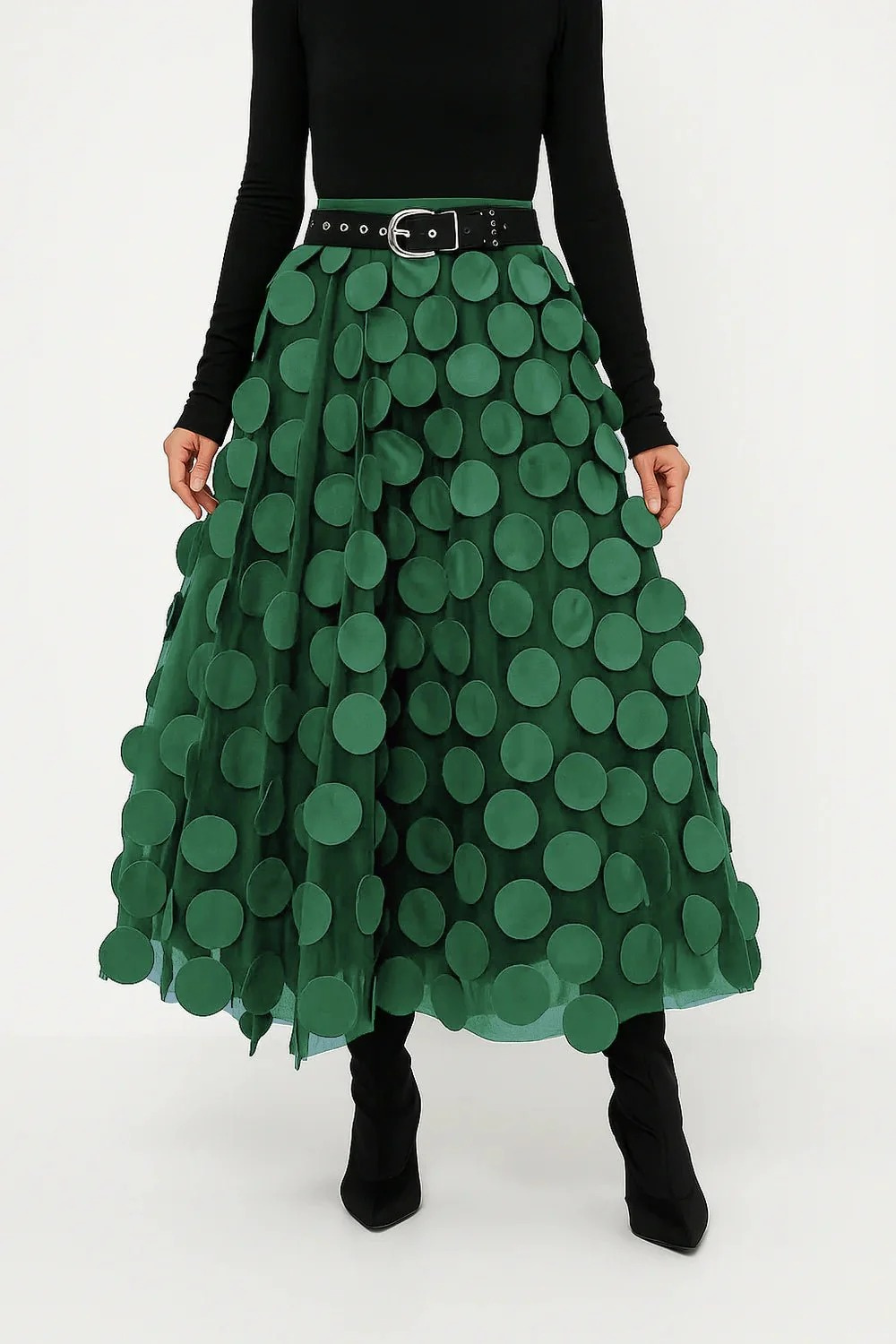 Jupe midi vintage stylée pour femmes | Long