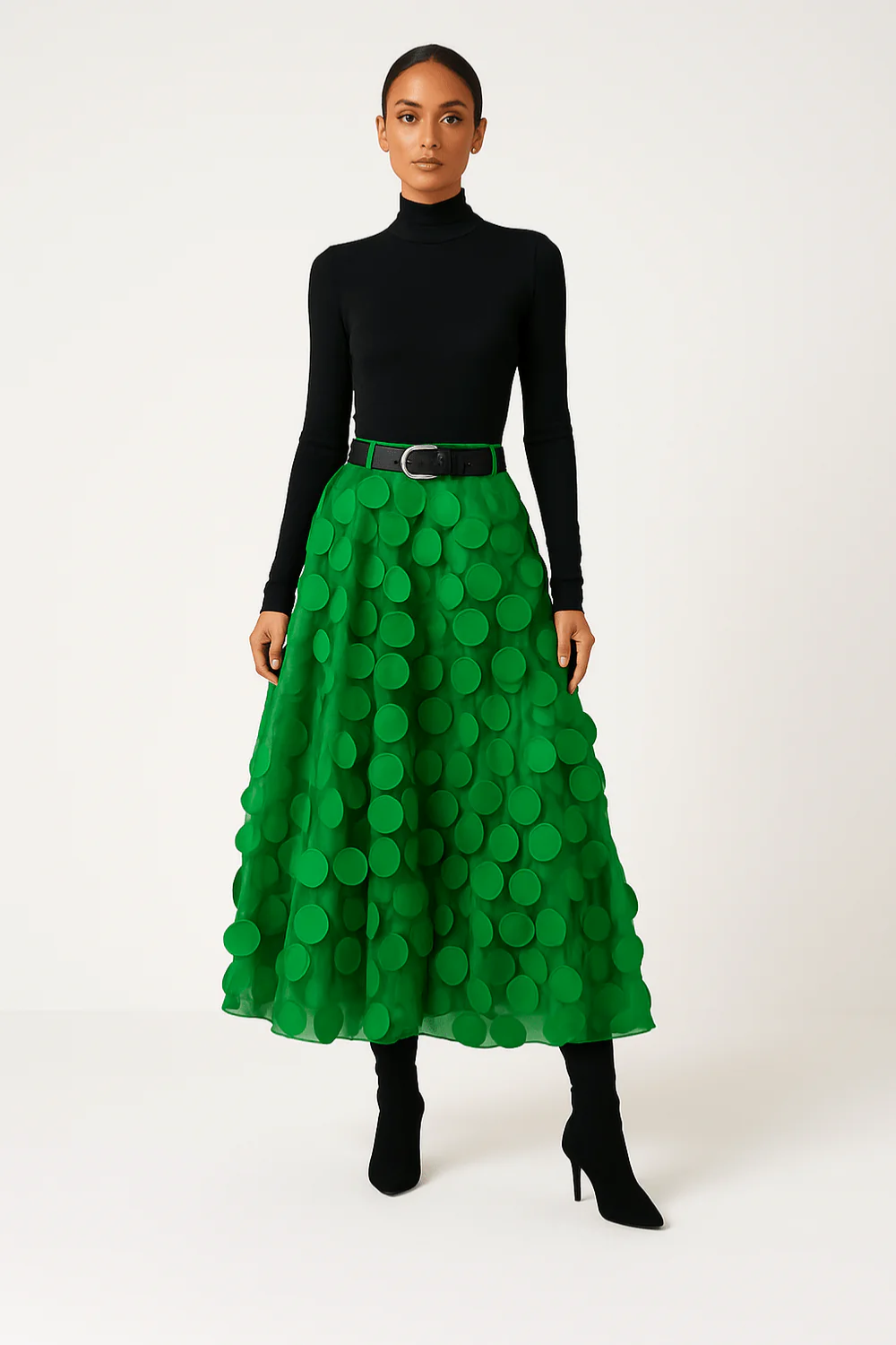 Jupe midi vintage stylée pour femmes | Long