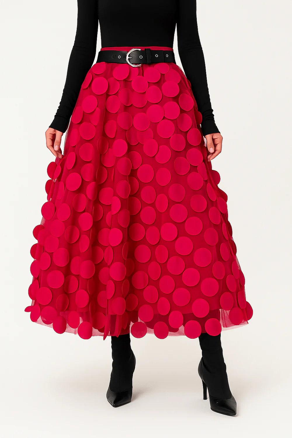 Jupe midi vintage stylée pour femmes | Long