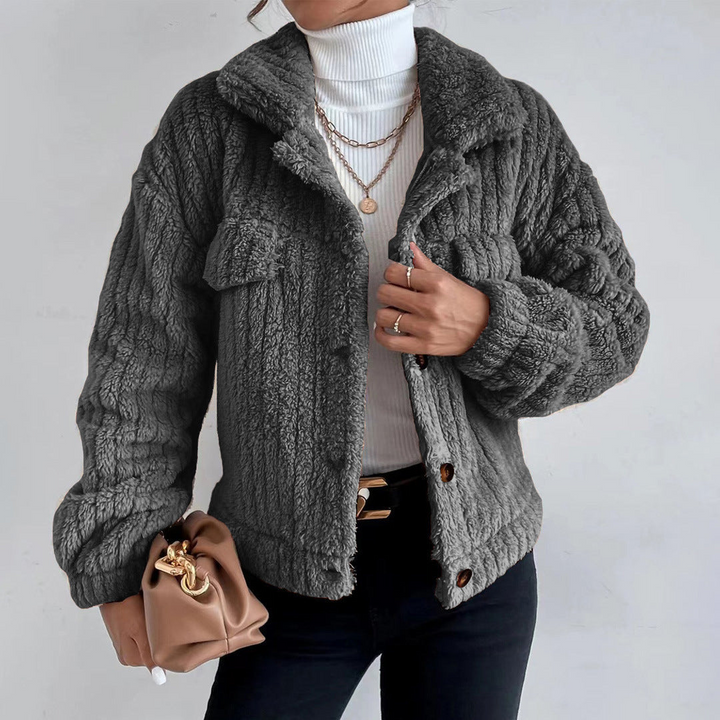 Manteau en Teddy pour femmes stylé | Court