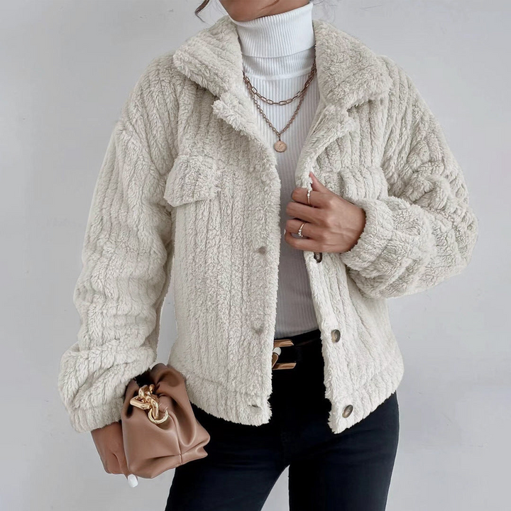 Manteau en Teddy pour femmes stylé | Court