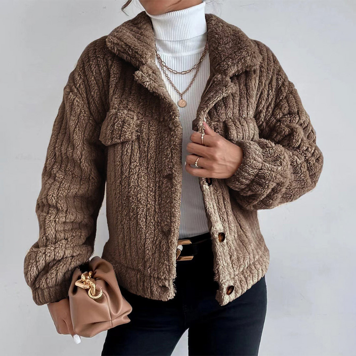 Manteau en Teddy pour femmes stylé | Court