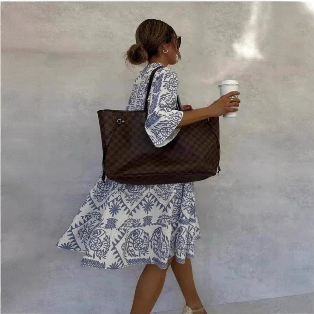 Mia | Robe tunique pour femmes avec motif floral, coupe décontractée