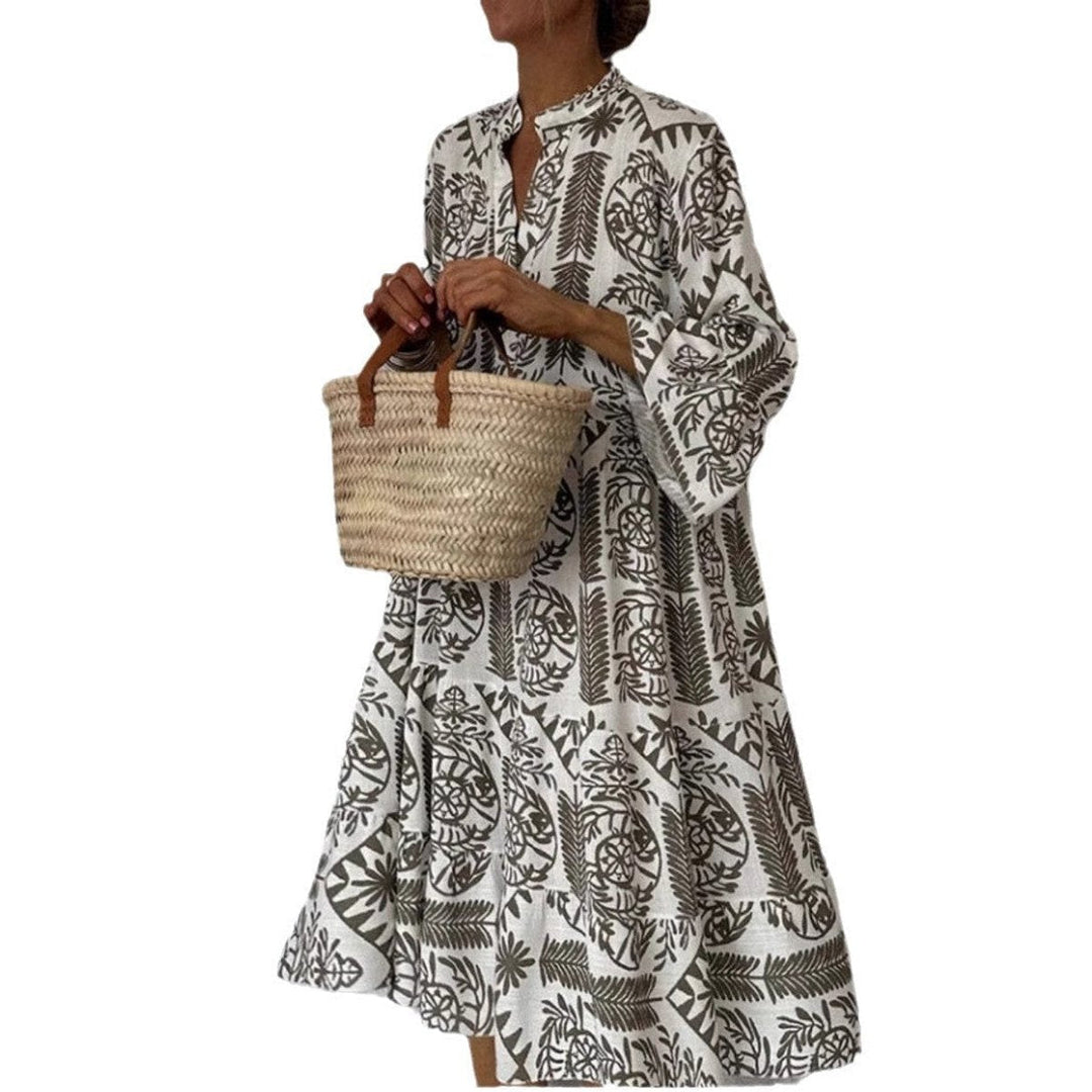 Mia | Robe tunique pour femmes avec motif floral, coupe décontractée