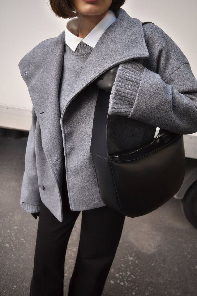 Manteau vintage à double boutonnage pour femmes | Court