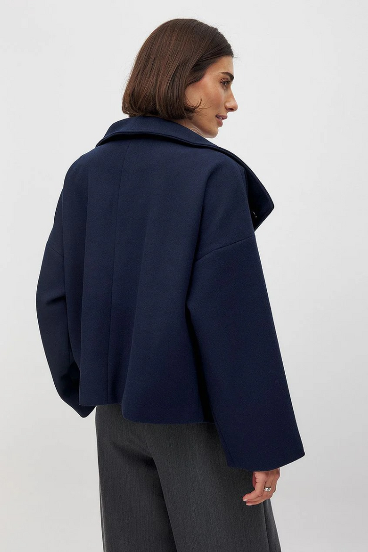 Manteau vintage à double boutonnage pour femmes | Court