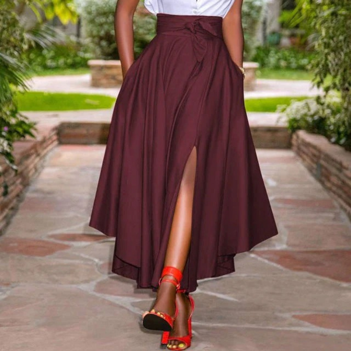 Jupe Maxi Élégante Vintage pour Femmes | Longue