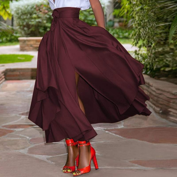 Jupe Maxi Élégante Vintage pour Femmes | Longue