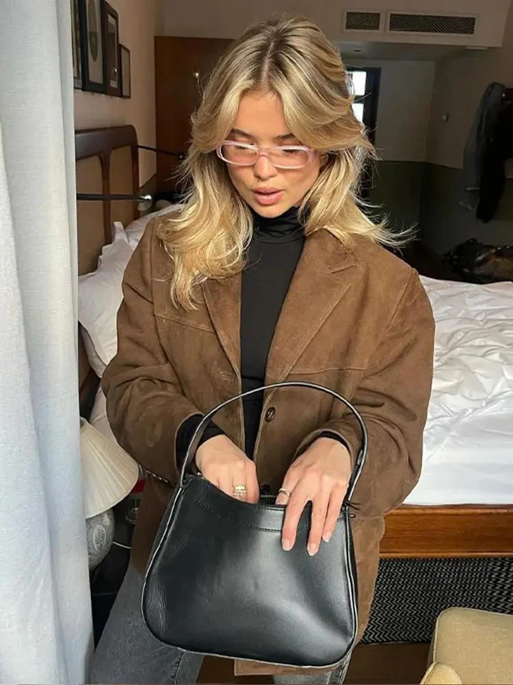 Manteau d'automne vintage pour femmes | surdimensionné