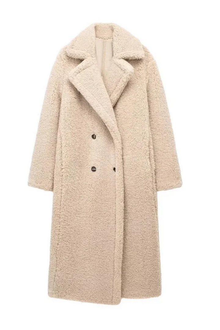 Manteau Long en Teddy pour Femmes