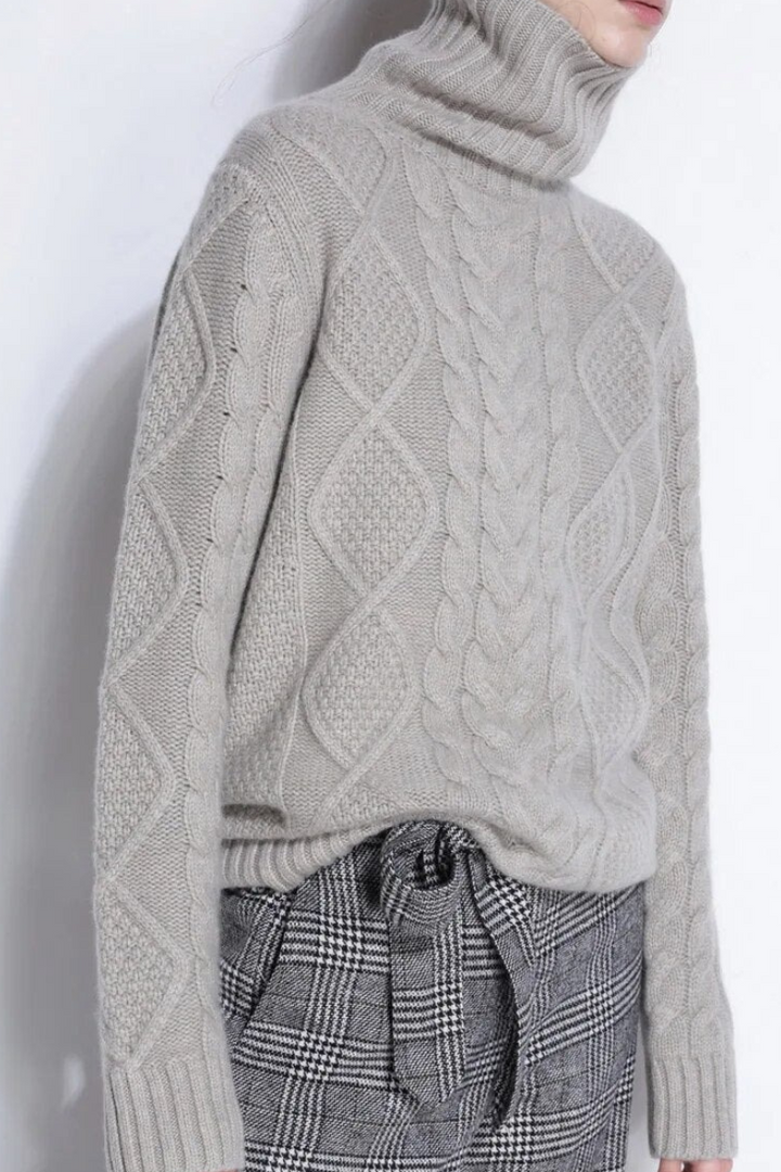Pull femme chaud et épais | Col roulé