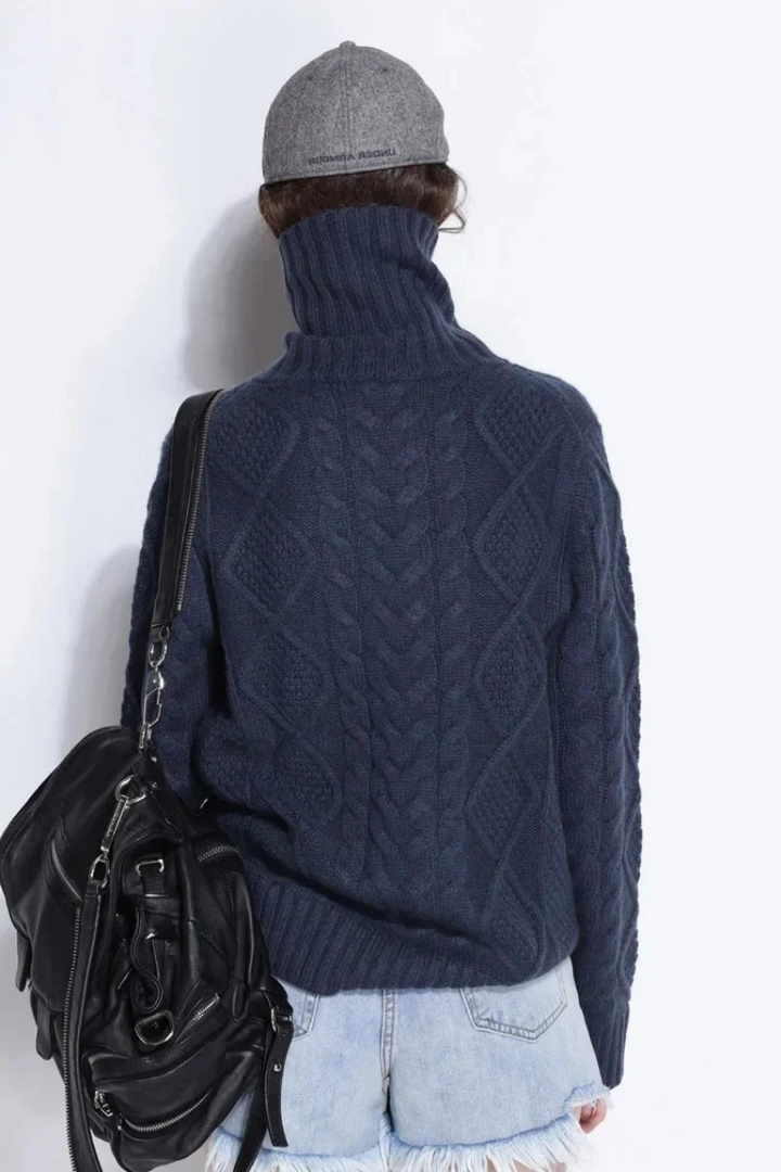 Pull femme chaud et épais | Col roulé