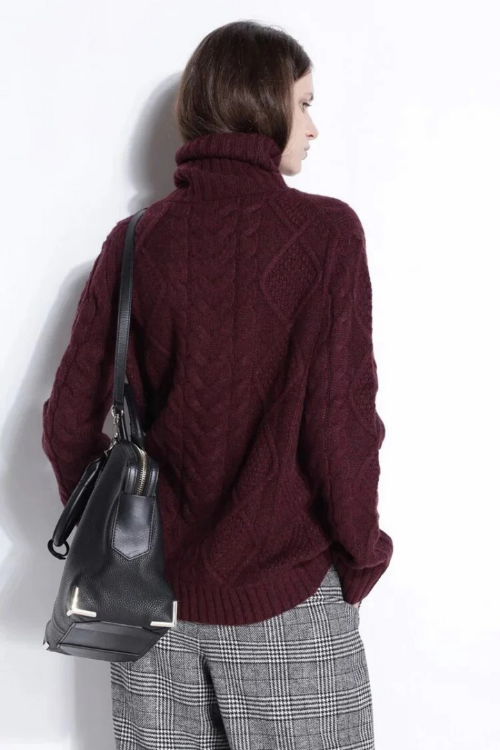 Pull femme chaud et épais | Col roulé