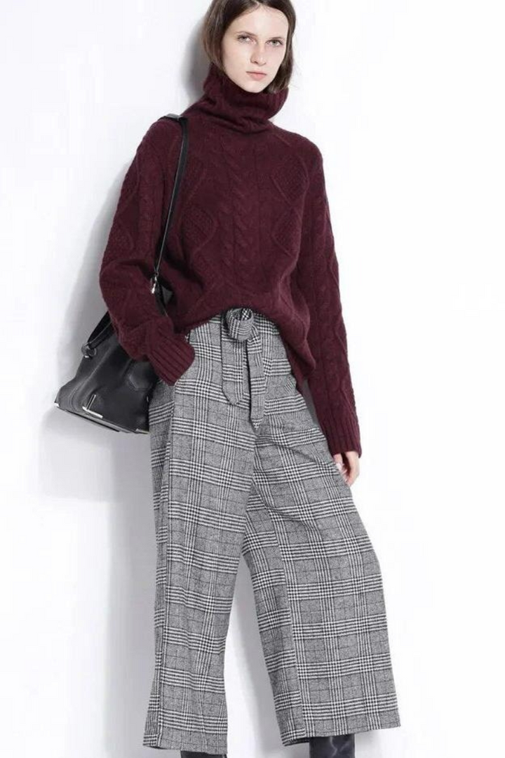 Pull femme chaud et épais | Col roulé