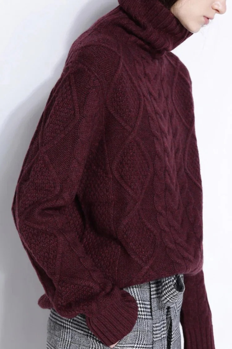 Pull femme chaud et épais | Col roulé