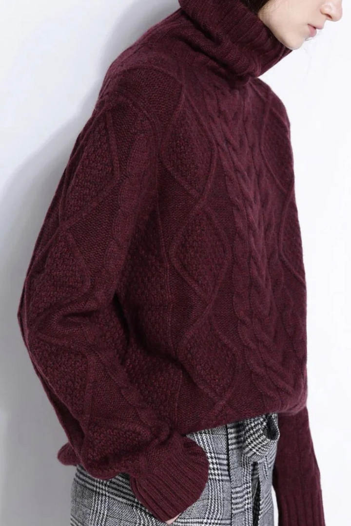 Pull femme chaud et épais | Col roulé
