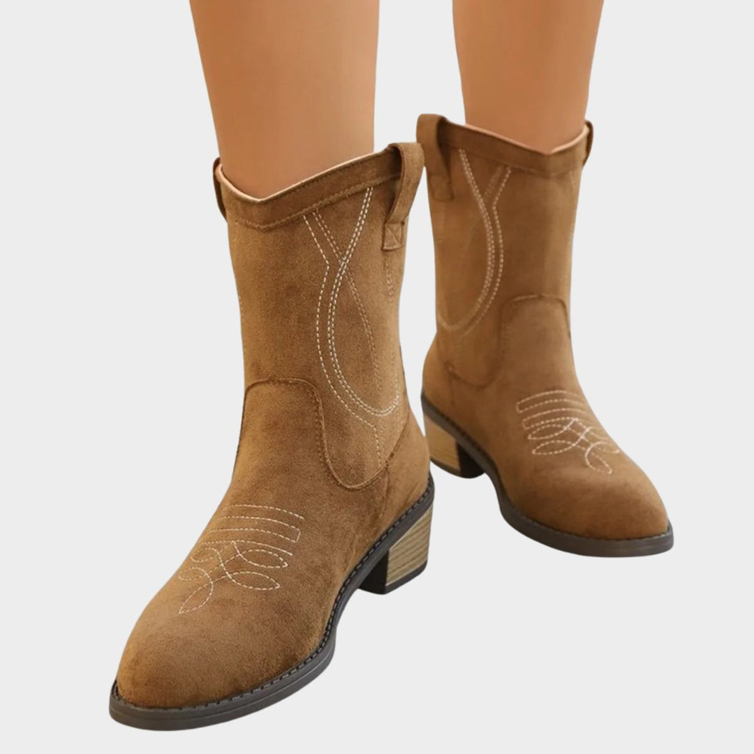 Elisabeth | Bottines Western Cowboy pour femmes avec détails matelassés