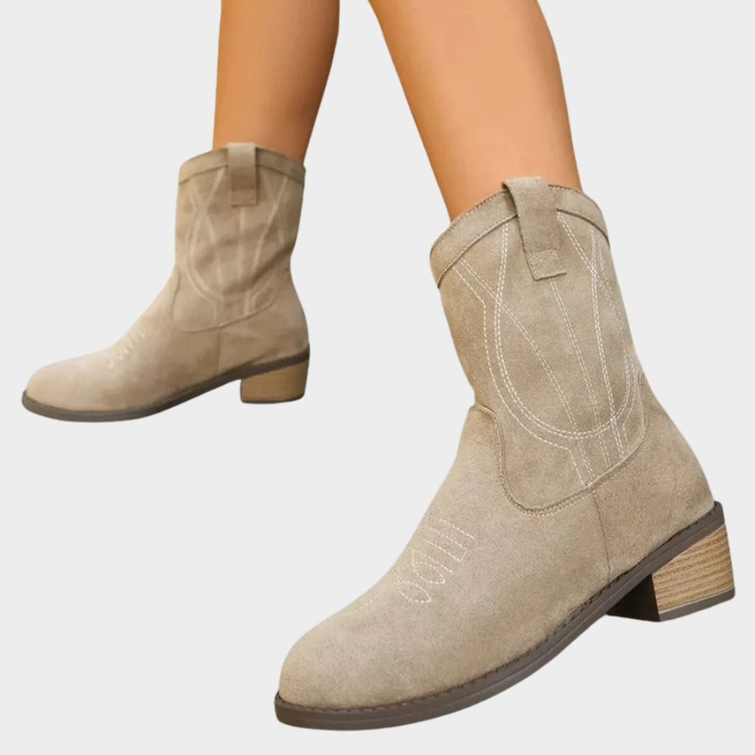 Elisabeth | Bottines Western Cowboy pour femmes avec détails matelassés