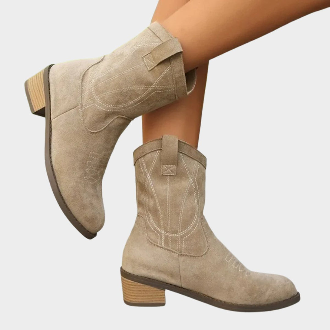 Elisabeth | Bottines Western Cowboy pour femmes avec détails matelassés