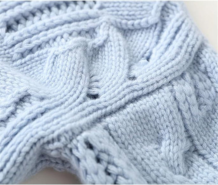 Marie | Pull en tricot à motif torsadé pour femmes, col roulé, coupe décontractée