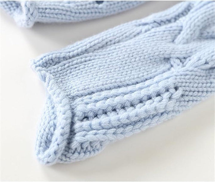Marie | Pull en tricot à motif torsadé pour femmes, col roulé, coupe décontractée