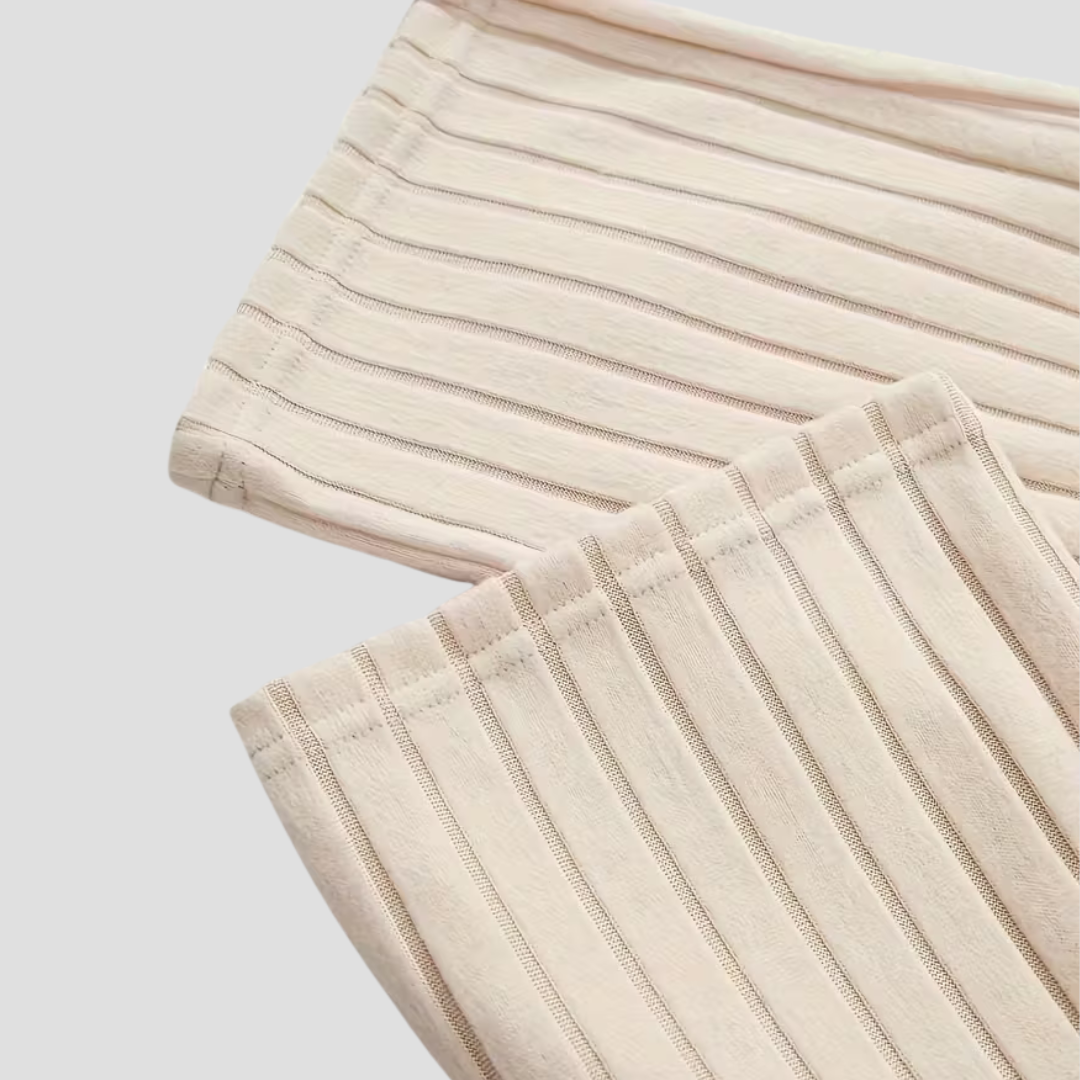Ensemble Femme Deux Pièces avec Haut à Décolleté en V et Pantalon Ample
