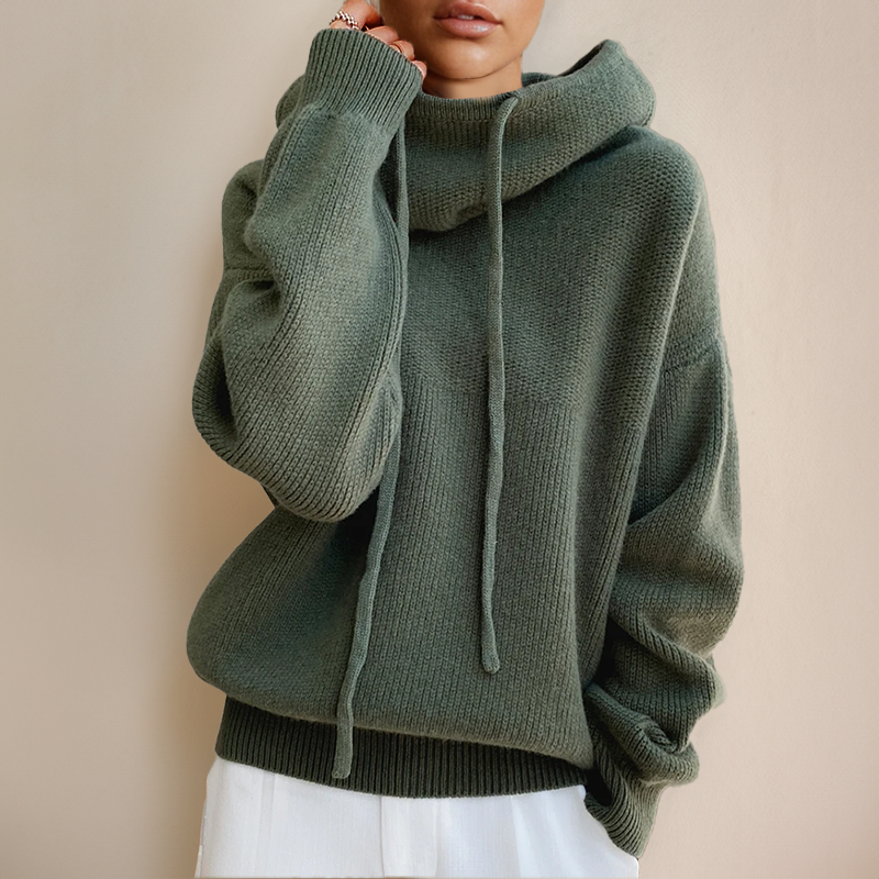 Pull Femme Col Roulé Avec Cordon | Doux & Chaud