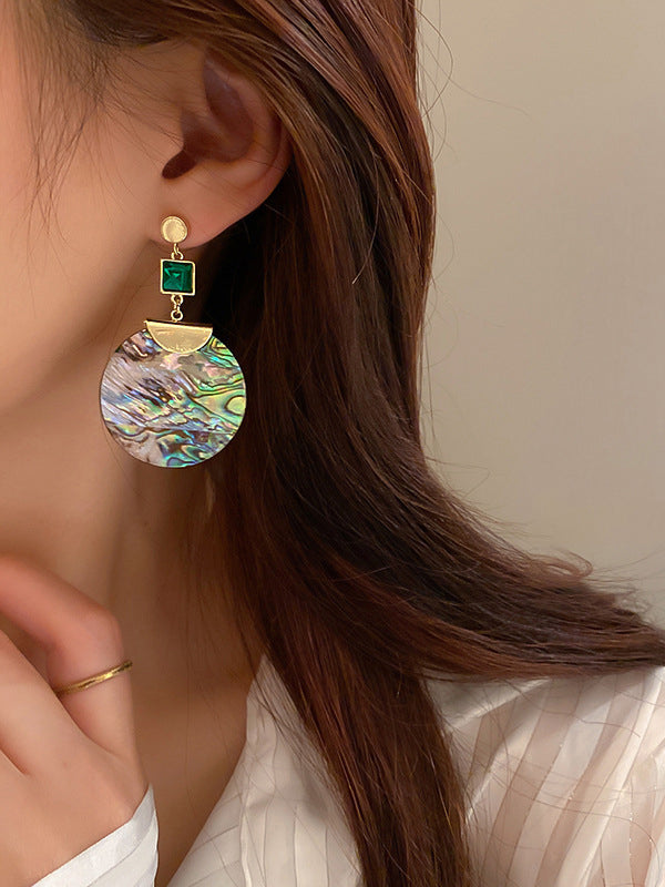 Accessoires de boucles d'oreilles acryliques géométriques urbaines