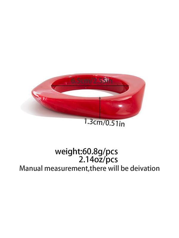 Bracelet géométrique à coupe irrégulière