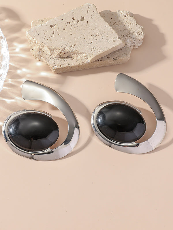 Boucles d'oreilles pendantes géométriques