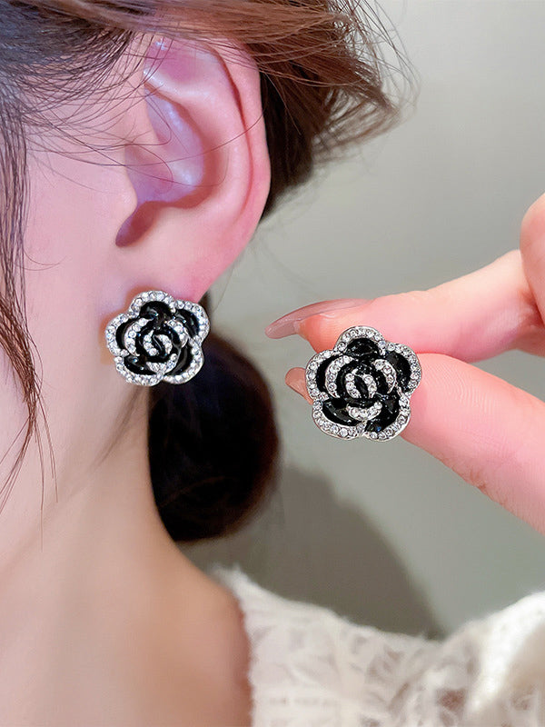 Boucles d'oreilles en forme de fleur