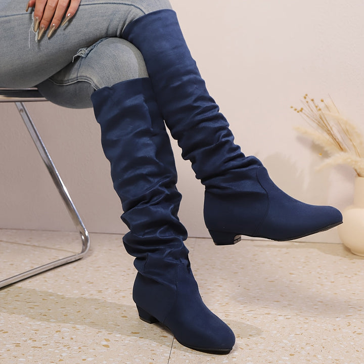 Bottes Overknee Femme | Forme à Enfiler avec Talon Bas