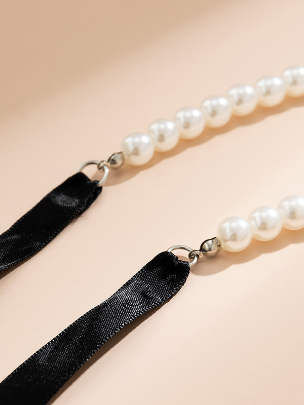 Parure bracelet et collier faite main nouée à nœud